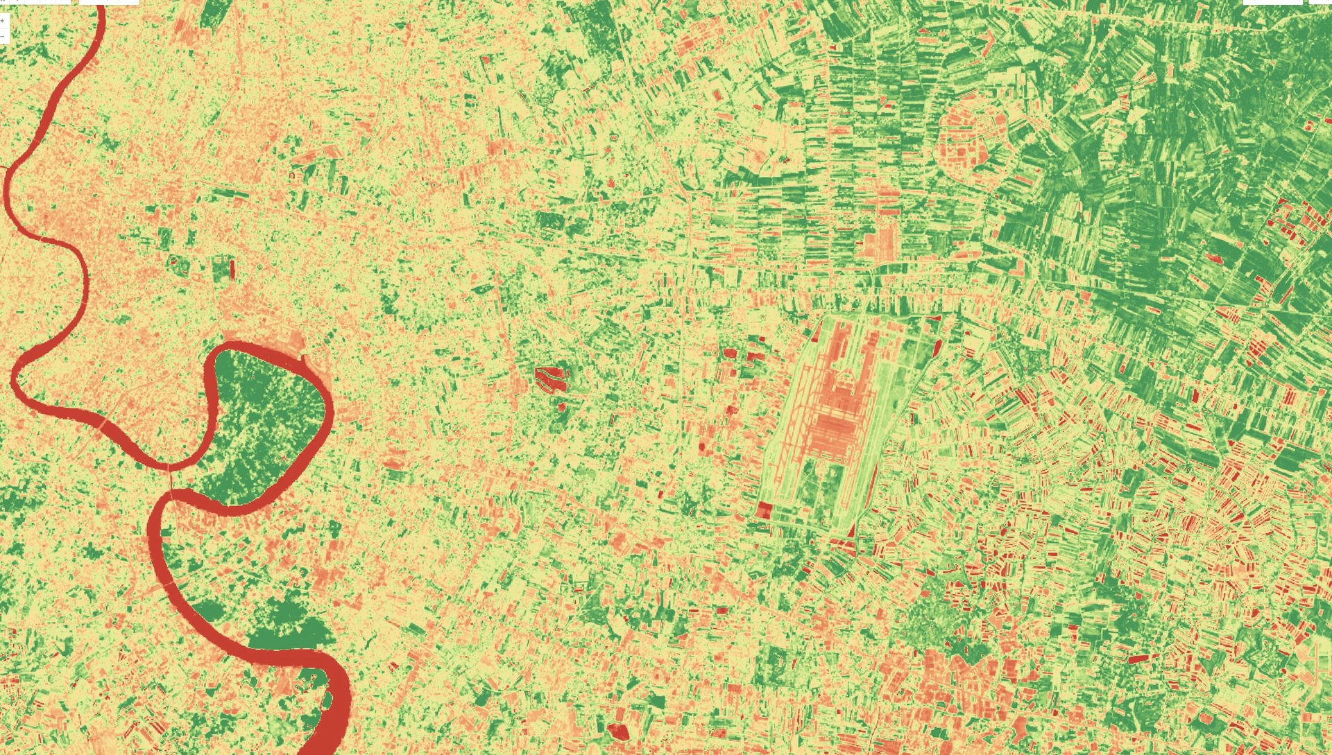 NDVI 2569 แสดงบางกะเจ้า